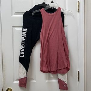 VS Pink Tank + Leggings